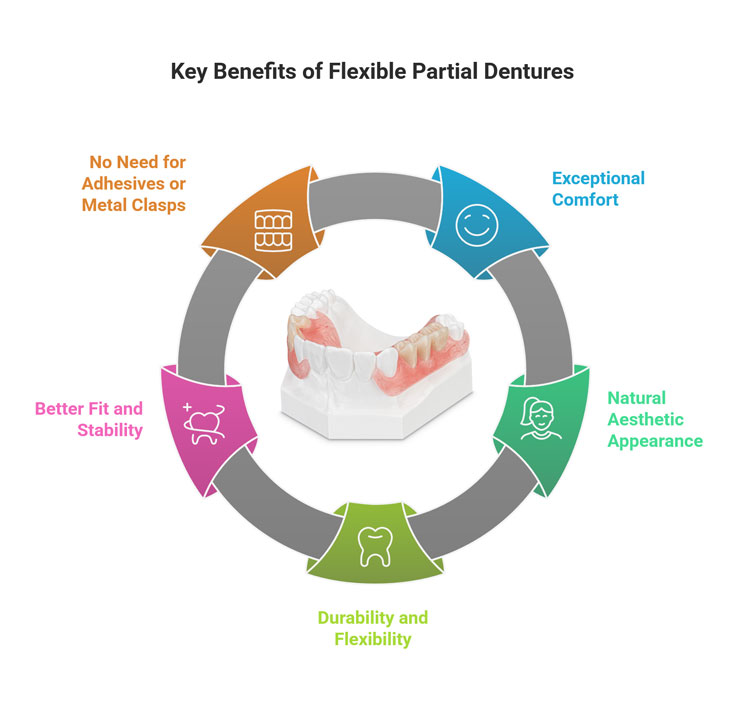 Flexible Partial Dentures for Upper Teeth: Key Benefits
