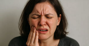 Patient with dental implant pain