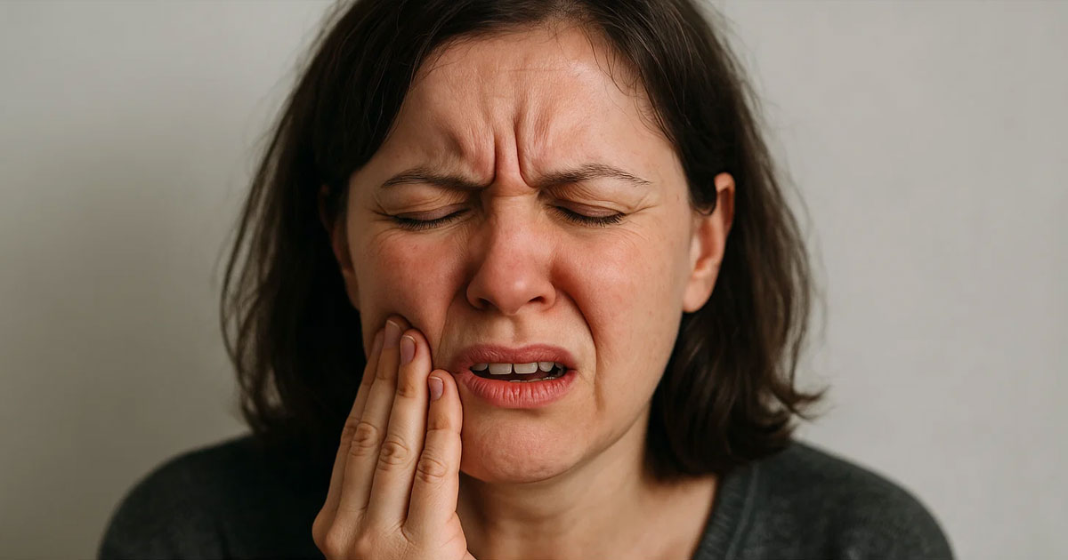 Patient with dental implant pain