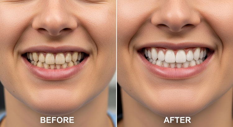 dental veneers vs laminates smile comparison