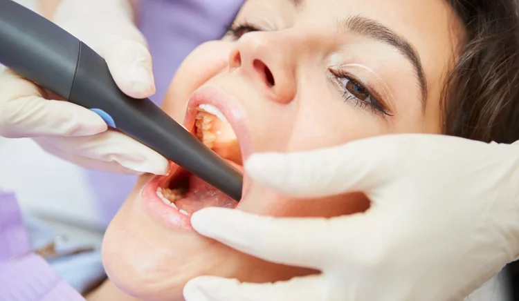 An image taken in the middle of a root canal therapy session